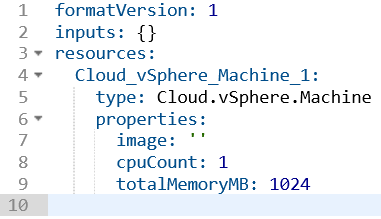 Generated code for a vSphere Machine component
